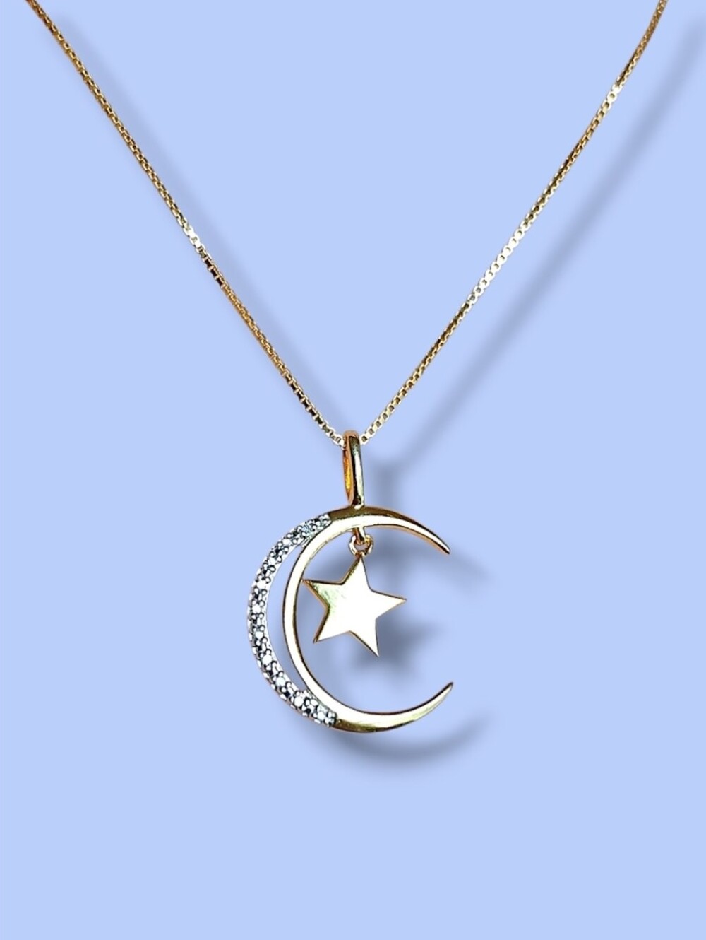Gold Over 925 Diamond Necklace